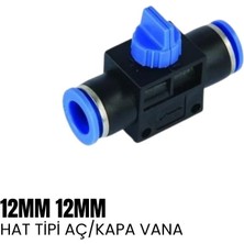 Shuivan Shuıvan Pnömatik Rekor 12MM Hortum Arası Hat Tipi Vana - Şipşak