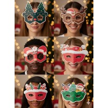 Dodomar Yılbaşı Temalı Maske 6lı Yüz Maskesi Lüks Karton