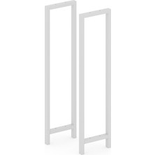 Metal Dresuar Konsol Çok Amaçlı Masa Ayağı 2 Adet Ayak 83 cm Mobilya Ayağı