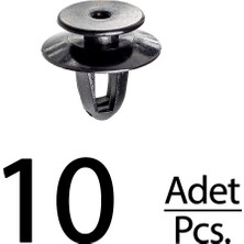 Alpha Auto Part Audi Mitsubishi Vw Için Iç Döşeme Klips - 10 Adet