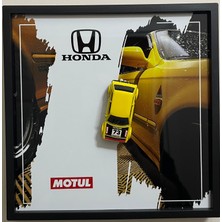 Hot Wheels Ford Motul 20X20 cm Çerçeveli Metal Levha Baskılı Hediyelik