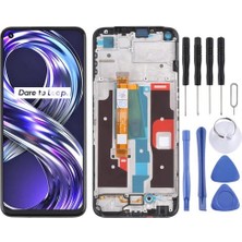 Çelik Pro Realme Uyumlu (RMX3151) Realme 8i Ekran LCD Uyumlu Dokunmatik Full Çıtalı