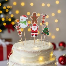 Dodomar Yılbaşı Temalı Kürdan Süsleri 10'lu Küçük Boy