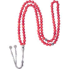 Bütüncül Şifa Mercan Doğal Taş Tesbih 99'lu