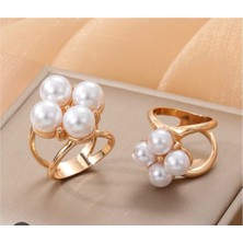 Bacoss Eşarp-Fular-Şal Tokası Dört Inci Tasarım Büyük Boy 2,8 cm ( BC-1258 )