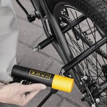 ZOVII ZOVII ZNU14-150| Sarı 120 Db Alarmlı Motosiklet U Kilidi - 14 mm Çelik, Hatırlatma Kablolu