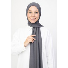 Moda Nokta Kadın Gri Penye Şal