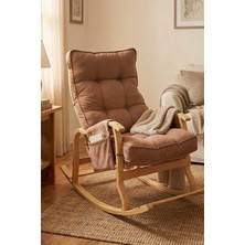 Reyo Santorini Kapitoneli Sallanan Sandalye Dinlenme ve Tv Koltuğu