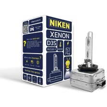 Niken D3s xenon far ampulü 2V 35W PK32d-5 4300K NİKEN