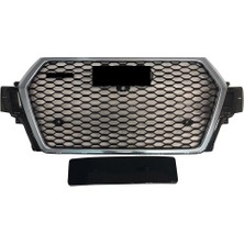 Auto GP Audi Q7 Rsq7 4m Ön Panjur Izgara 2016 / 2020 Krom Siyah