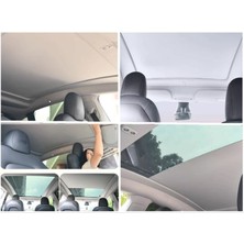 Auto GP Tesla model y tavan perdesi elektrikli gri