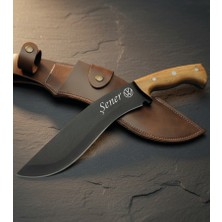 İşte Bu Kişiye Özel Isimli Araç Baskılı BT-101 35 cm Kukri Bıçak Orman Palası