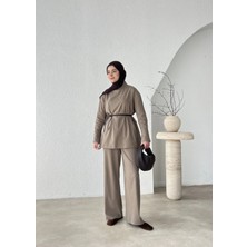 Moda Aksa Zr Model Poleviskon Takım Bej