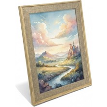 Efemark Premium Serisi 20 * 30 cm Ahşap Resim Çerçevesi Bej