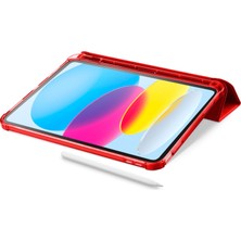 Cellularline Cellularlıne Folio Pro Stand Özellikli iPad 11 Inç (A16) / 10.9 Inç (10. Nesil)Tablet Kılıfı Kırmızı