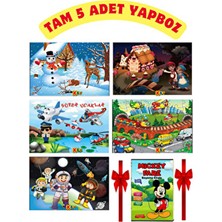 Ema Çocuk 20x30 cm Hikayeli Yapboz Seti 5'li - 5 Farklı Desenli Yapboz 3-6 Yaş İçin Eğitici