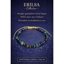 Erilsa Sertifikalı Akciğer Genişleme Enerji Kapısı Nefes Alanı Açıcı Frekans Bilekliği - Krizokol Doğaltaş