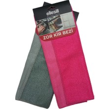 Balkonda Zor Kir ve Yağ Bezi Tırtıklı 2'li Paket Mikrofiber Inatçı Kirlere Karşı - Ellesil