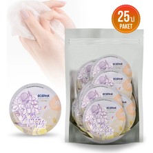 Ecepak Yuvarlak Mendil Lavanta  Poşette 25 Li