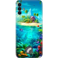 Grabono Reeder S19 Max Pro S Kılıf Renkli Desenli Tpu Lüks Baskılı Silikon Kapak Island