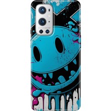 Grabono Oneplus 9 Pro Kılıf Renkli Özel Temalı Desenli Silikon Tpu Vintage Wall