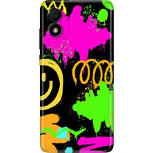 Grabono Tcl 303 Kılıf Silikon Renkli Phone Case Smile
