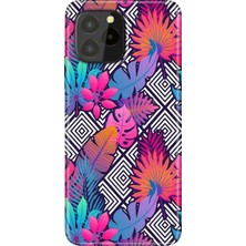 Grabono Oukitel C21 Pro / Plus Uyumlu Kılıf Desenli Silikon Renkli Tpu Uv Botanik