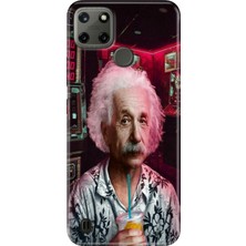 Grabono Realme C21Y - Realme C25Y Kılıf Renkli Tpu Uv Baskılı Desenli Silikon Albert
