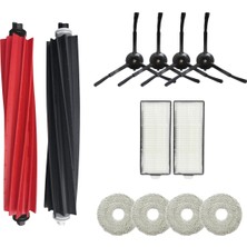 Asgard Grup Roborock Q Revo Master- Q Revo Slim Uyumlu 1 Ana Fırça 4 Yan Fırça 2 Filtre 4 Mop