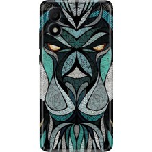 Grabono Tcl 303 Kılıf Silikon Renkli Phone Case Lion Mandala