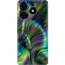 Grabono Tecno Spark 20 - 20C Kılıf Renkli Temalı Desenli Tpu Tarz Silikon Holographic