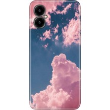 Grabono Omix X5 Kılıf Desenli Baskılı Hd Kaleografi Silikon Pembe Bulut