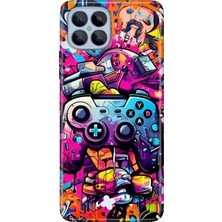 Grabono Omix X600 Kılıf Kılıf Renkli Esnek Silikon Temalı Desenli Tpu Gamer