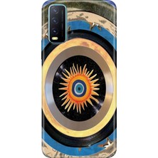 Grabono Vivo Y20/Y20S/Y11S Uyumlu Kılıf Renkli Desenli Özel Tasarım Baskı Tpu Uv Silikon Kılıf Nazar