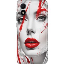 Grabono Tcl 303 Kılıf Silikon Renkli Phone Case Lady