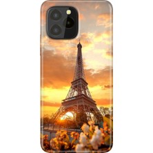 Grabono Oukitel C21 Pro / Plus Uyumlu Kılıf Desenli Silikon Renkli Tpu Uv Eyfel