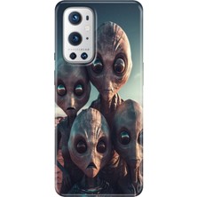 Grabono Oneplus 9 Pro Kılıf Renkli Özel Temalı Desenli Silikon Tpu Ufo
