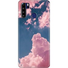 Grabono Reeder P13 Blue Max Kılıf Desenli Kapak Baskı Uv Pembe Bulut