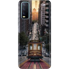 Grabono Vivo Y20/Y20S/Y11S Uyumlu Kılıf Renkli Desenli Özel Tasarım Baskı Tpu Uv Silikon Kılıf California