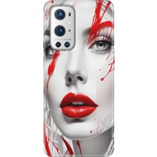 Grabono Oneplus 9 Pro Kılıf Renkli Özel Temalı Desenli Silikon Tpu Lady