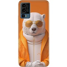 Grabono General Mobile Gm 23 Kılıf Desenli Baskı Tpu Silikon Uv Stil Bear
