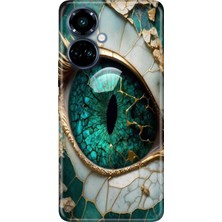 Grabono Tecno Camon 19 Pro Kılıf Renkli Temalı Desenli Tpu (CI8N) Uyumlu Silikon Tanrıça Gözü