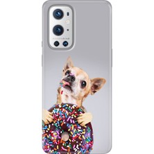 Grabono Oneplus 9 Pro Kılıf Renkli Özel Temalı Desenli Silikon Tpu Donut Dog