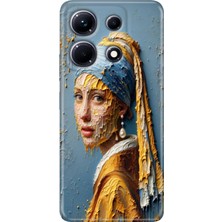 Grabono Infinix Note 30 Pro Kılıf 6.67" Desenli Baskılı Esnek Silikon Kapak Inciküpeli