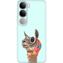 Grabono Vivo V40 Lite Kılıf Renkli Esnek Baskı Silikon Özel Temalı Desenli Deve