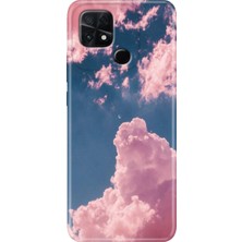 Grabono Poco C40 Kılıf Renkli Temalı Desenli Tpu Silikon Pembe Bulut