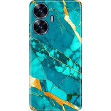 Grabono Realme C55 Kılıf Renkli Desenli Baskı Silikon Uv Prag Mermer