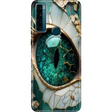 Grabono Tcl 20 Se Kılıf Baskılı Silikon Renkli Resimli Arka Kapak Tanrıça Gözü