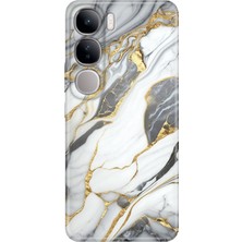 Grabono Vivo V40 Lite Kılıf Renkli Esnek Baskı Silikon Özel Temalı Desenli Arsos Mermer