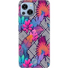 Grabono Reeder S23 Pro Max Kılıf Desenli Kapak Baskı Uv Botanik